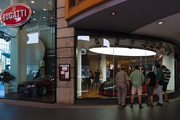 bugatti-auto-showroom-Germany-Scotiabank-global-auto-report-EDIWeekly