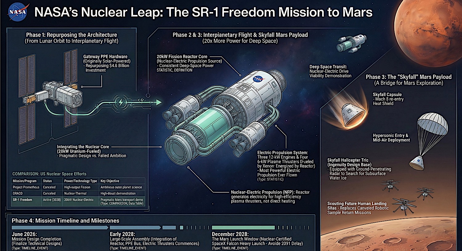 Engineering the Future of Deep Space Transit: Inside NASA’s SR-1 Freedom Nuclear Propulsion Mission